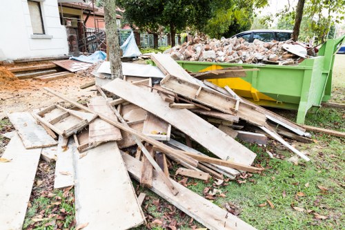 Hackney residents participating in waste recycling