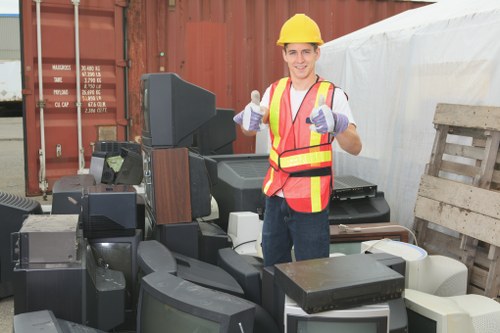 Professional house clearance team performing removal in Hackney